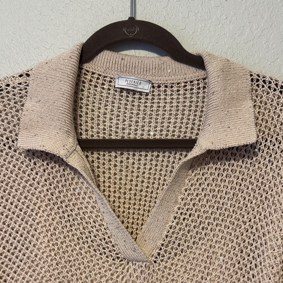 Peserico Open-Knit Sequin Midi Sweater Dress - Picture 5 of 9